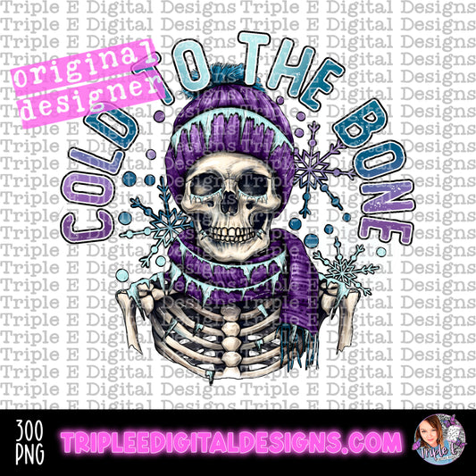 Cold To The Bone PNG Design