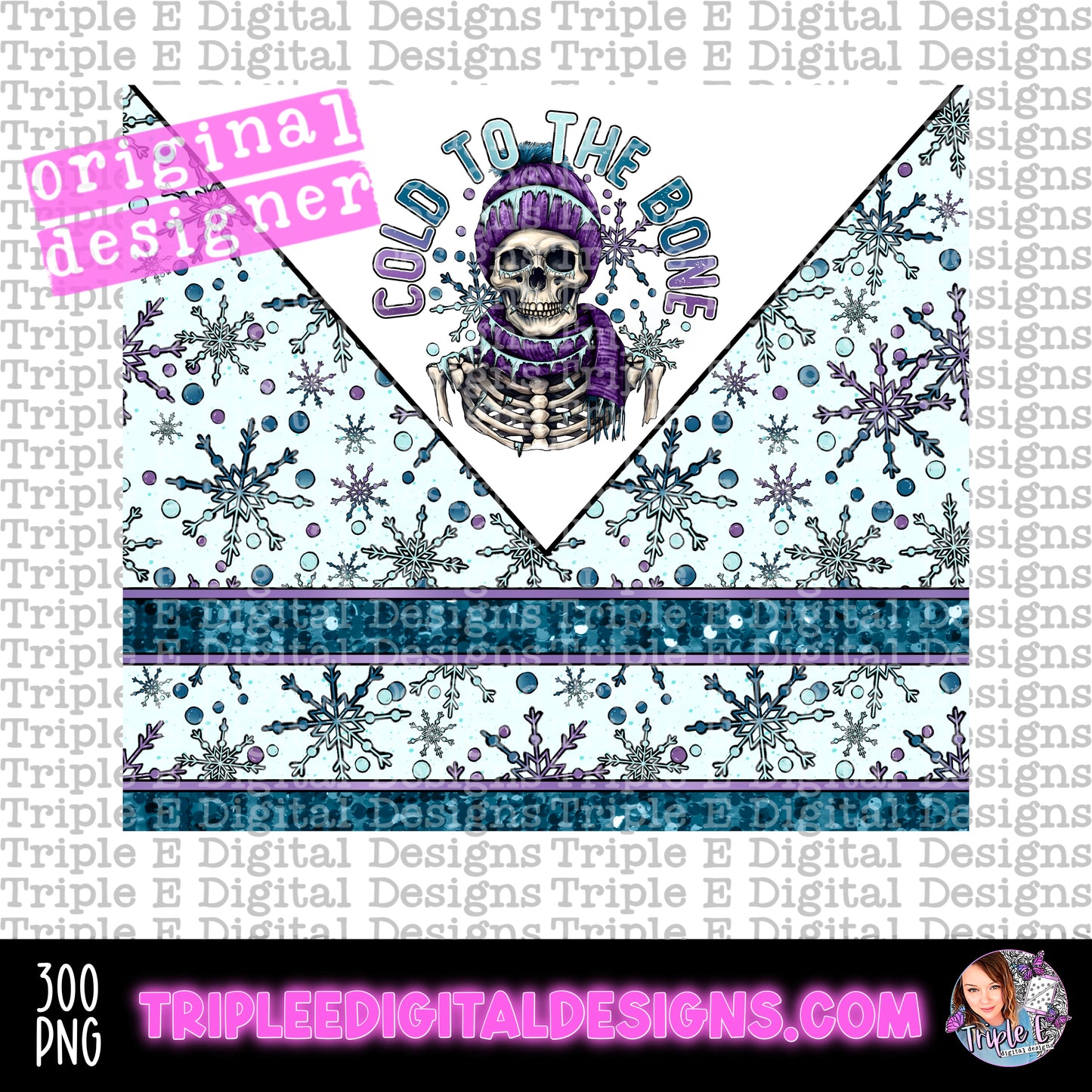 Cold To The Bone Tumbler PNG Design