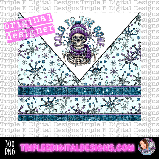 Cold To The Bone Tumbler PNG Design