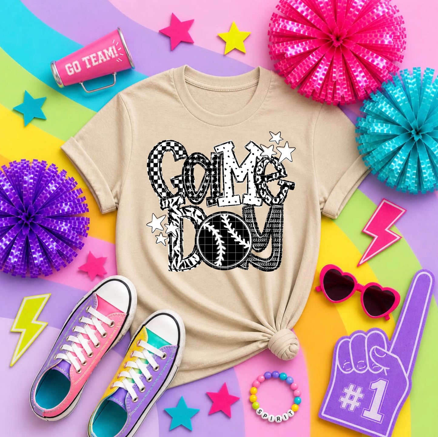 Game Day Baseball/Softball PNG Design