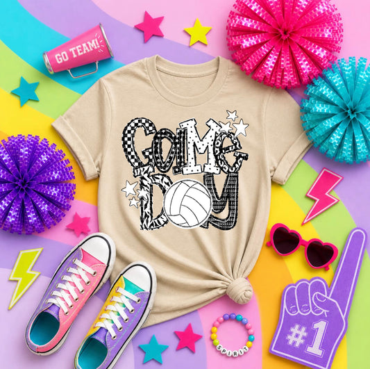 Game Day Volleyball PNG Design