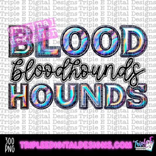 Bloodhounds Holo PNG Design