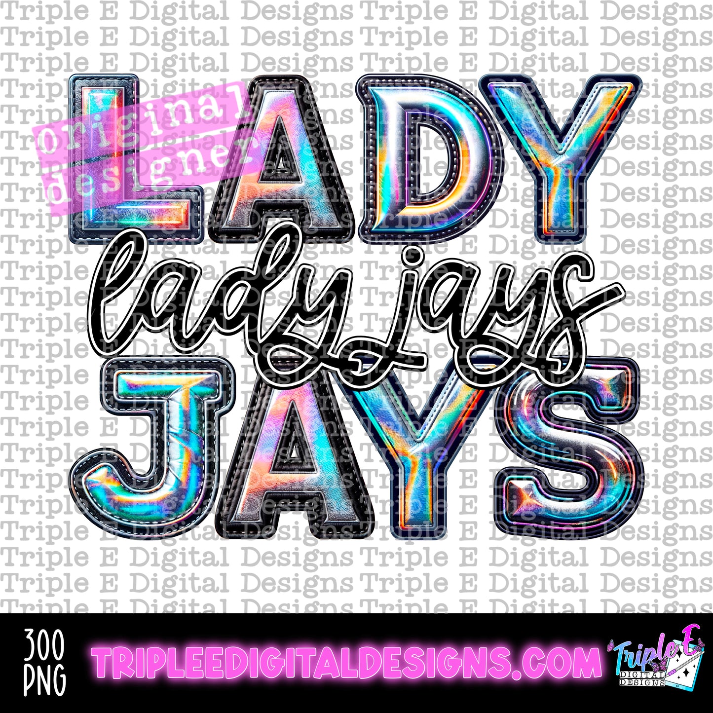 Lady Jays Holo PNG Design