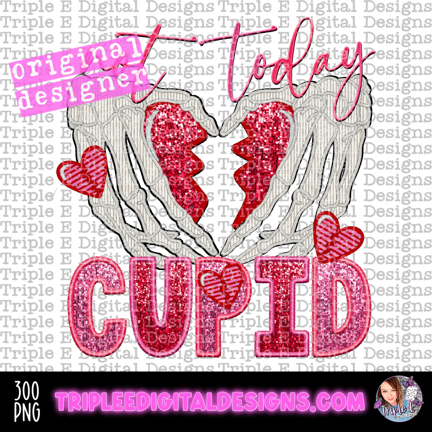 Not Today Cupid PNG Design