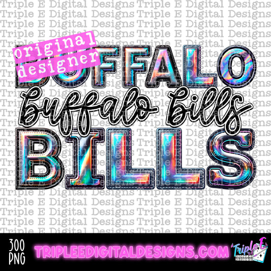 Buffalo Bills Holo PNG Design