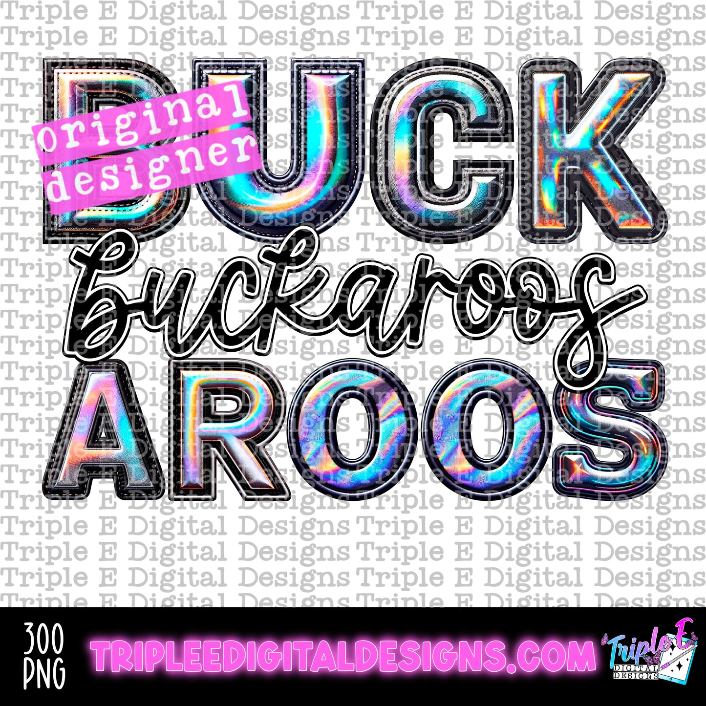 Buckaroos Holo PNG Design