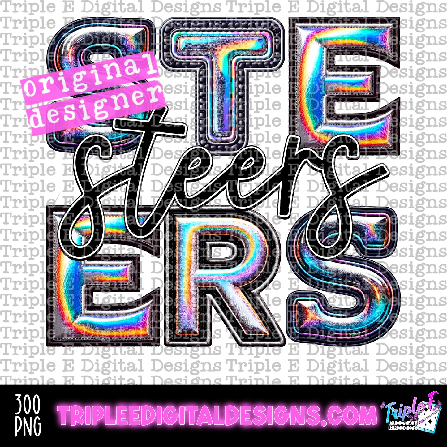 Steers Holo PNG Design