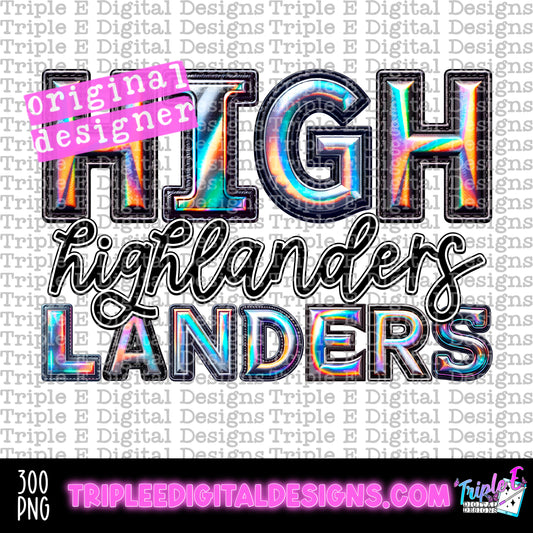 Highlanders Holo PNG Design