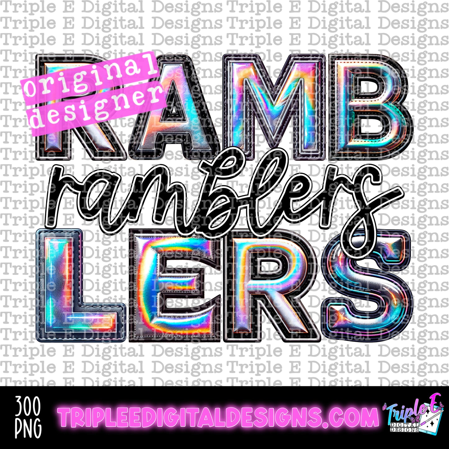 Ramblers Holo PNG Design