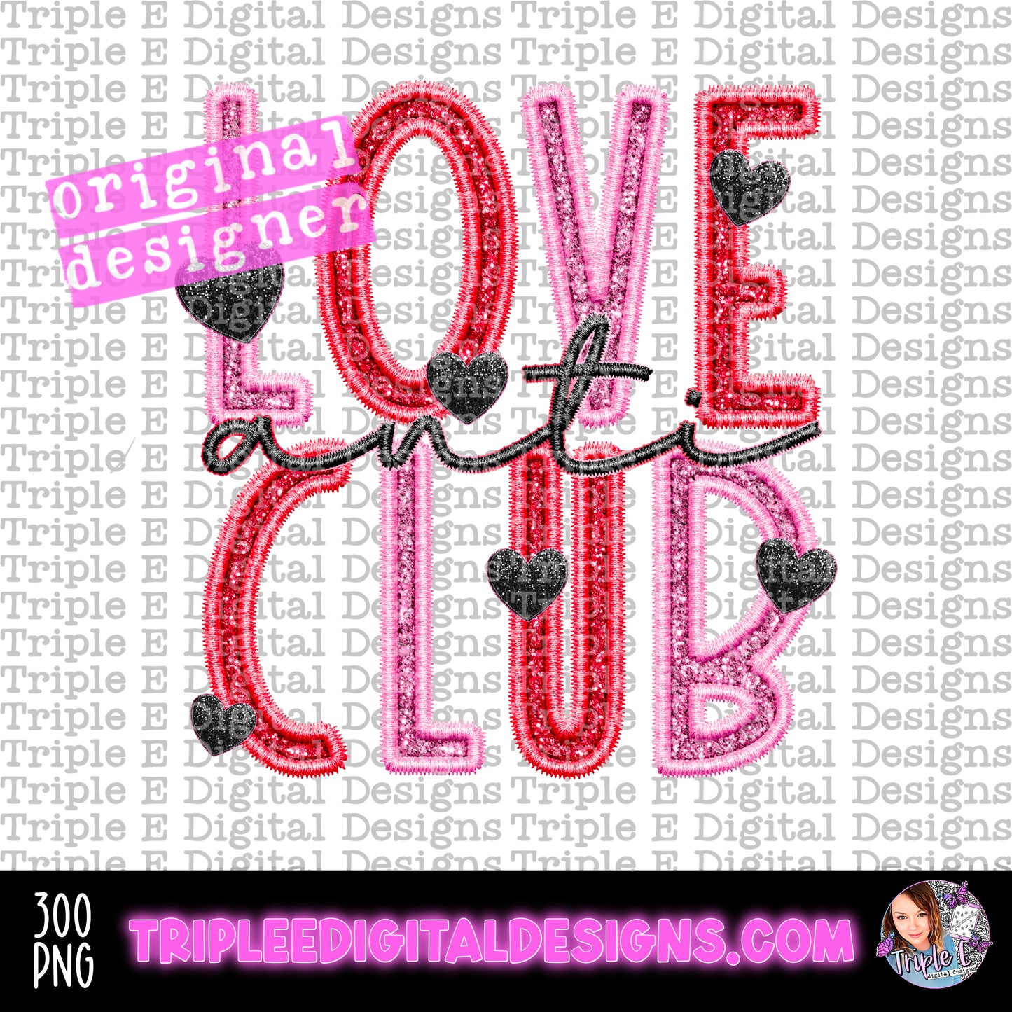 Anti Love Club PNG Design