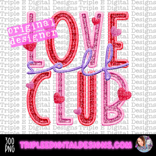 Self Love Club PNG Design