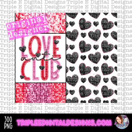 Anti Love Club Tumbler PNG Design