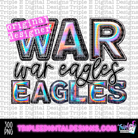 War Eagles Holo PNG Design