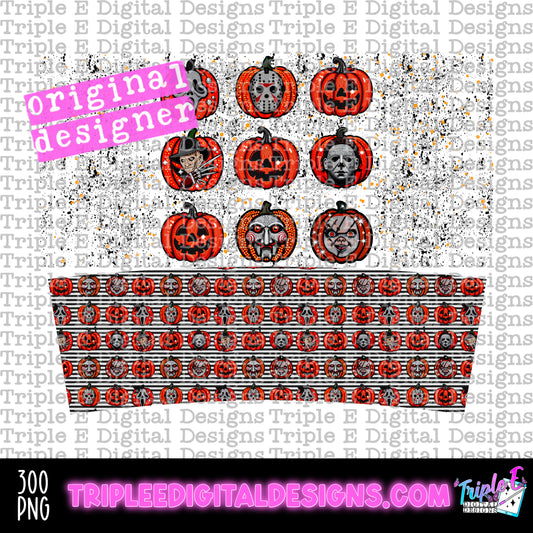 Scary Pumpkins 40oz Tumbler PNG Design