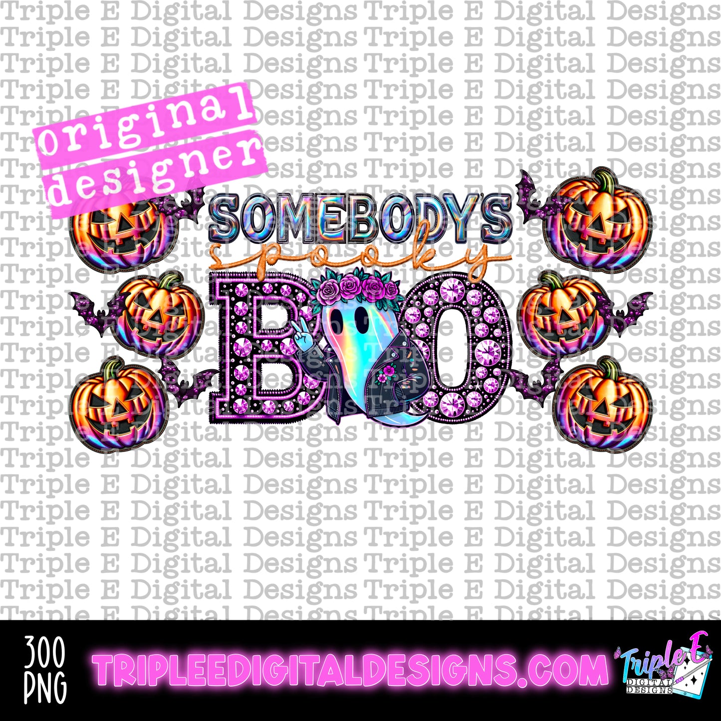 Somebody's Spooky Boo Libbey PNG Design