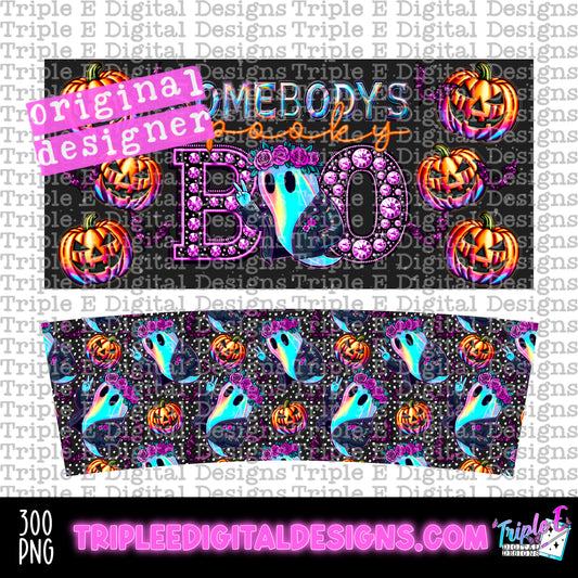 Somebody's Spooky Boo 40oz Tumbler PNG Design