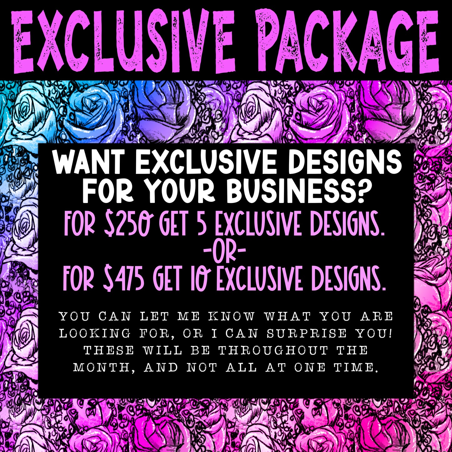 10 Exclusive Designs Package