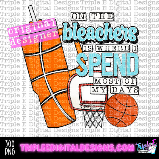 On the Bleachers Basketsball PNG Design