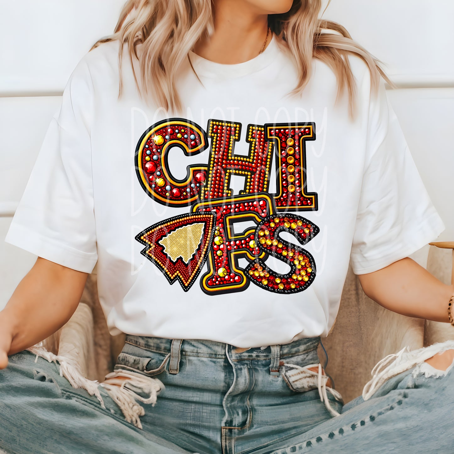 Chiefs Rhinestone PNG Design