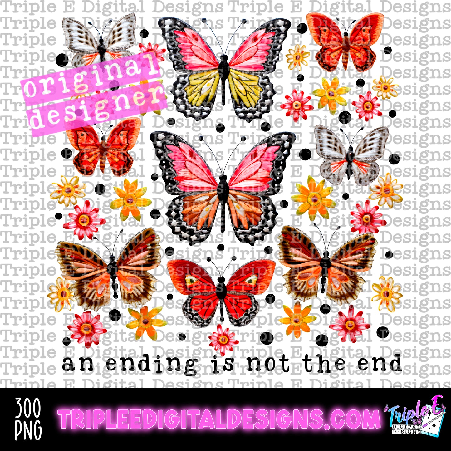 An Ending Is Not The End PNG Design