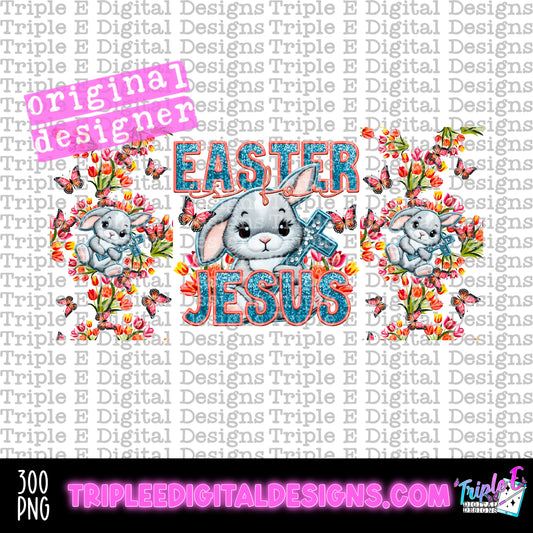 Easter Is For Jesus 16oz Libbey PNG Design