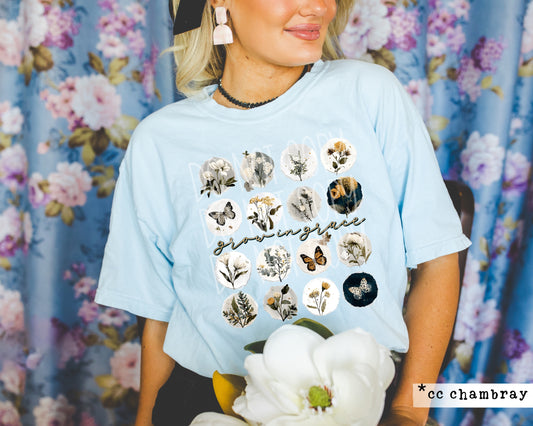 Grow In Grace PNG Design