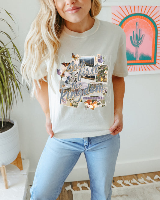 Seek First The Kingdom PNG Design