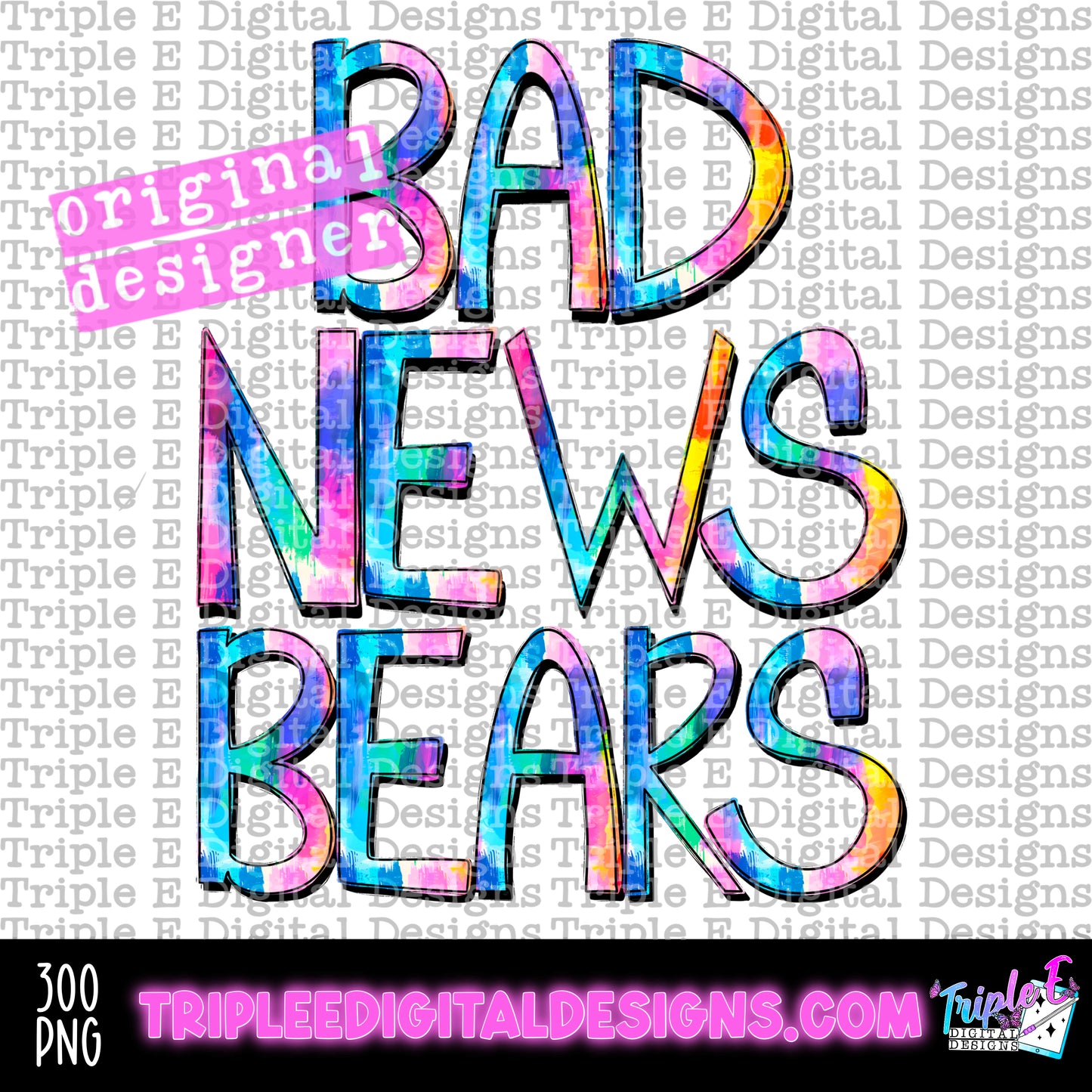 Bad News Bears WC PNG Design