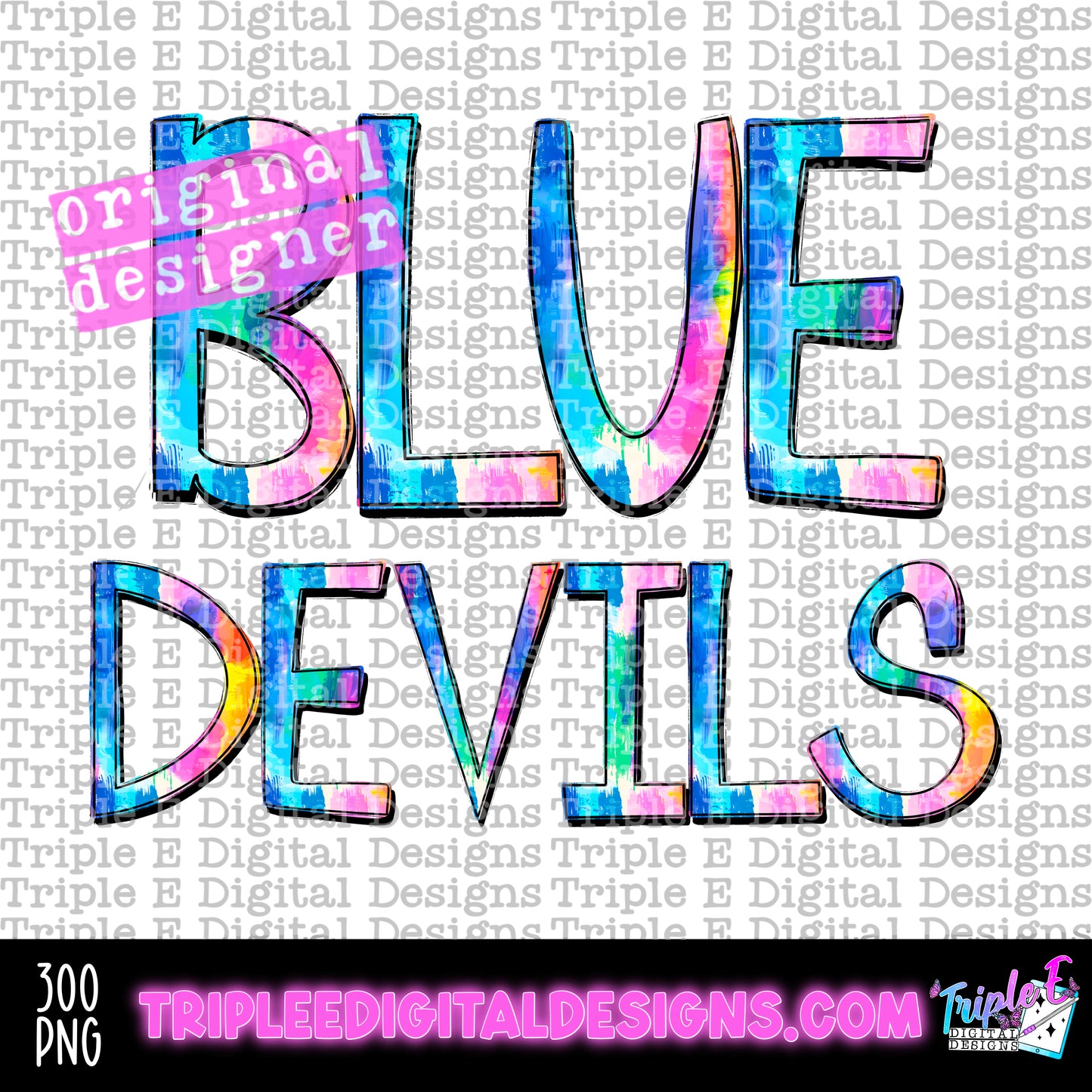 Blue Devils WC PNG Design