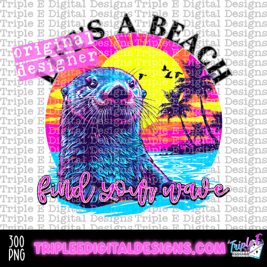 Life's A Beach PNG Design