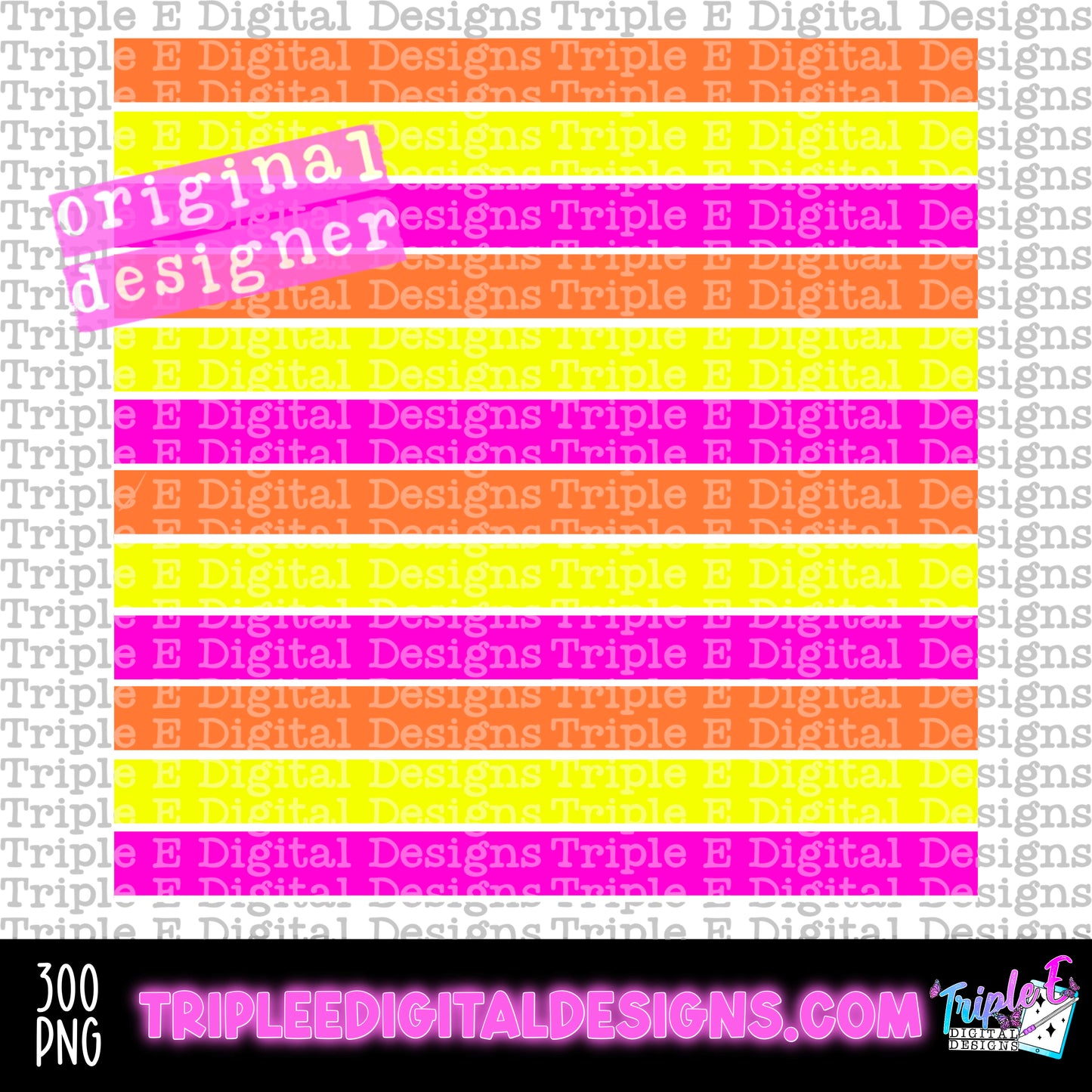 Sunset Stripes PNG Design