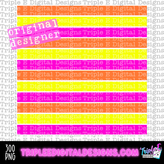 Sunset Stripes PNG Design