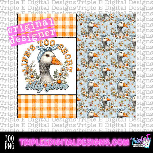 Be A Silly Goose Tumbler PNG Design