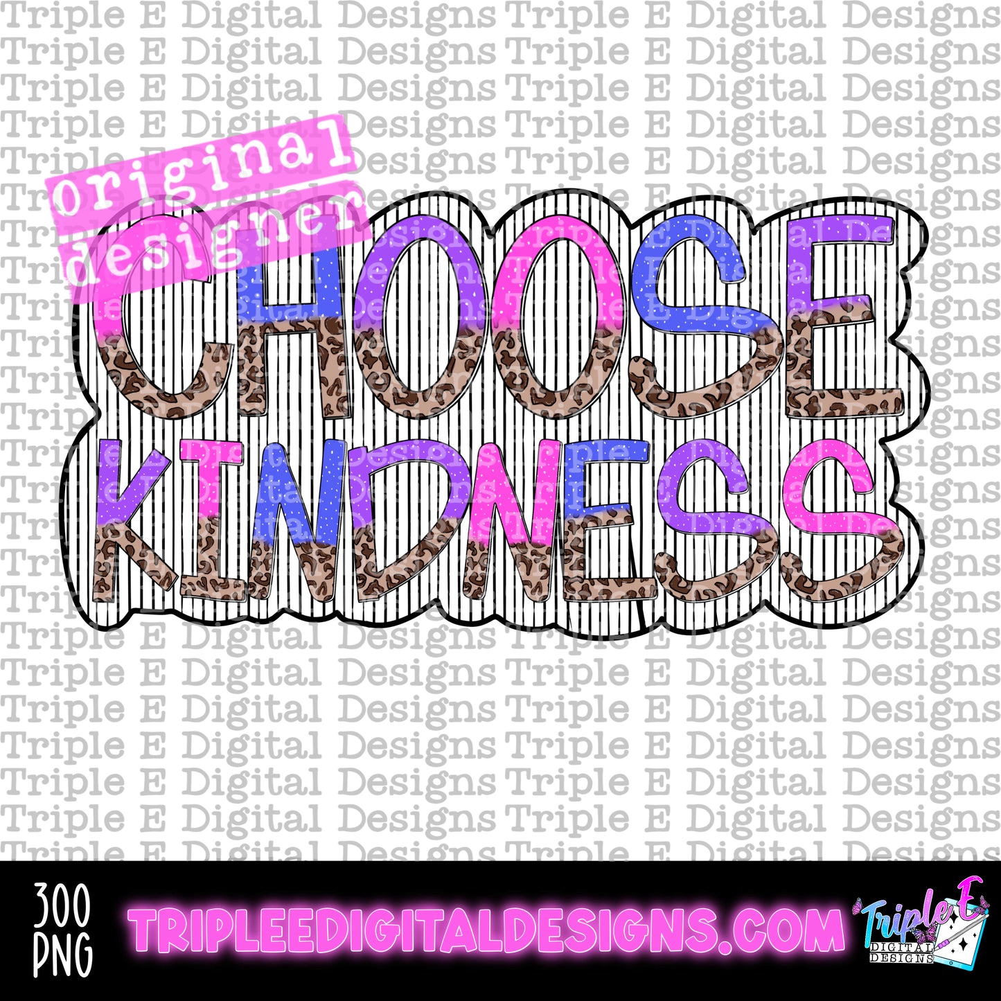 Choose Kindness PNG Design