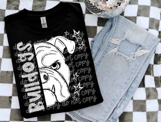Bulldogs BW Dottie's PNG Design