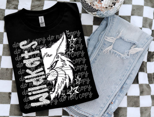 Wildkats BW Dottie's PNG Design