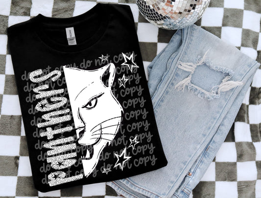 Panthers BW Dottie's PNG Design