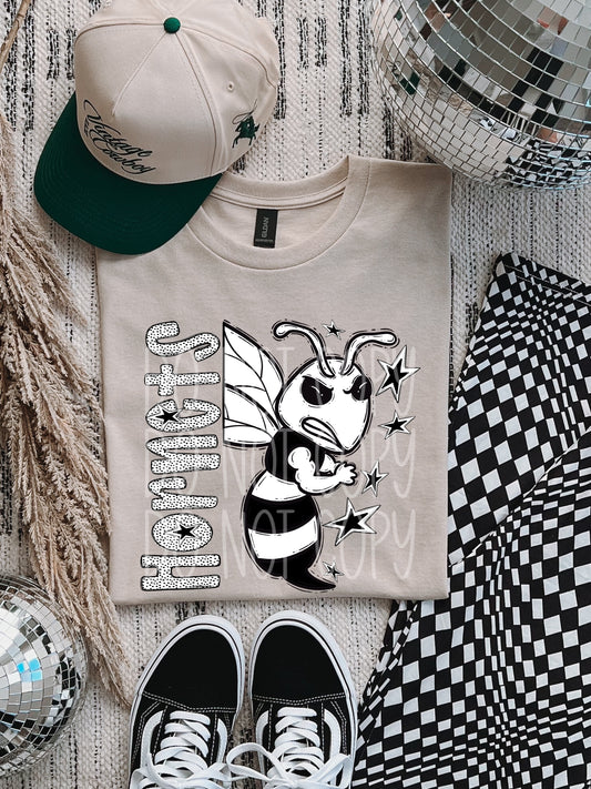 Hornets BW Dottie's PNG Design