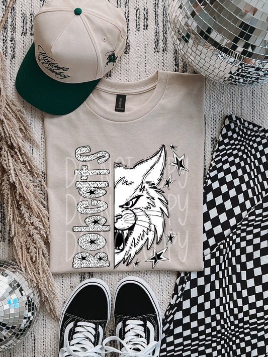 Bobcats BW Dottie's PNG Design