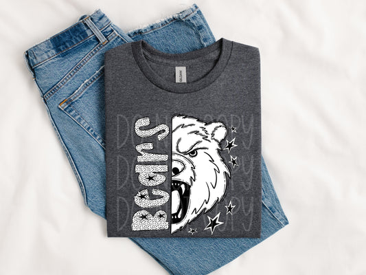 Bears BW Dottie's PNG Design
