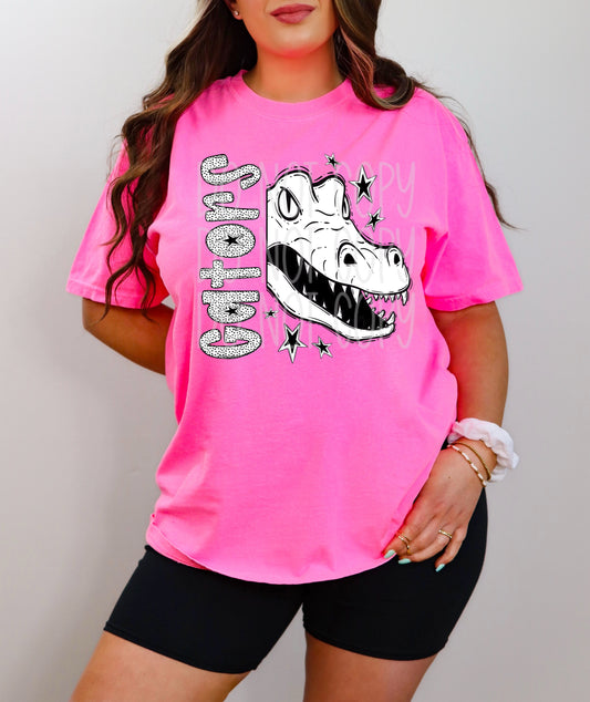 Gators BW Dottie's PNG Design