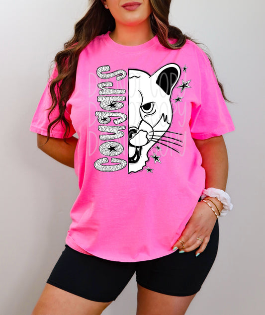 Cougars BW Dottie's PNG Design