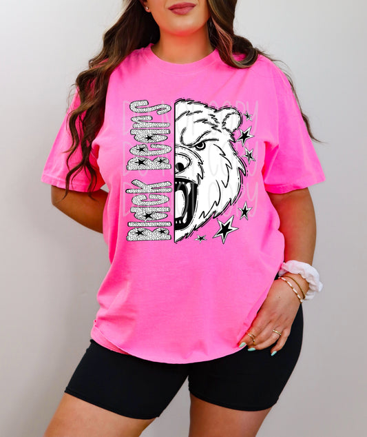 Black Bears BW Dottie's PNG Design