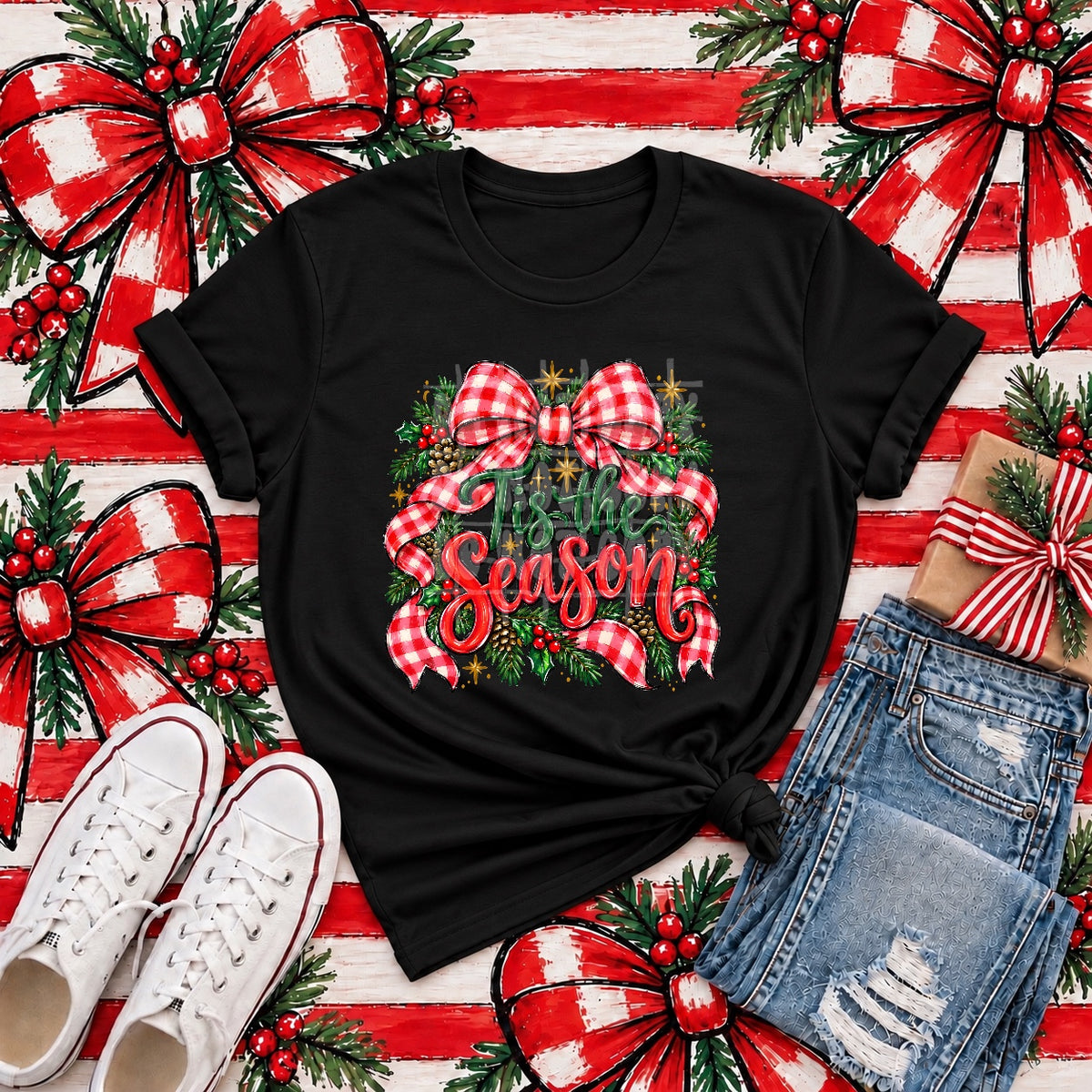 Tis the Season apparel mockup