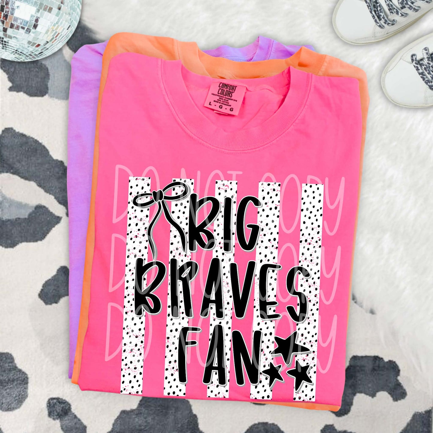 Big Braves Fan PNG Design