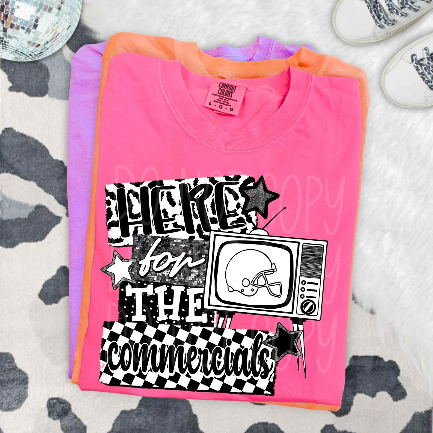 Here For The Commercials PNG Design