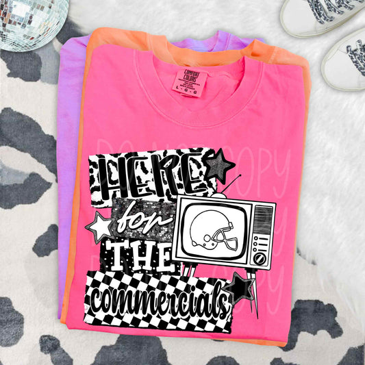 Here For The Commercials PNG Design