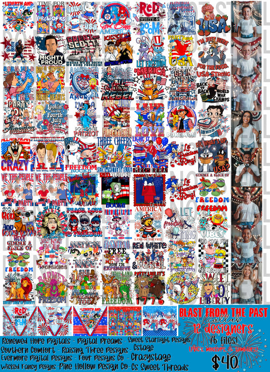 BLAST FROM THE PAST 4TH OF JULY COLLAB FT 12 DESIGNERS