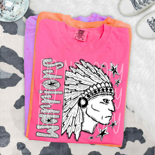 Warriors BW Dottie's PNG Design