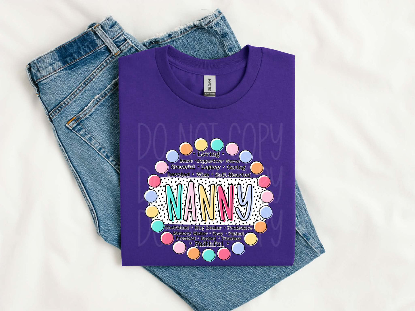 Nanny Words PNG Design